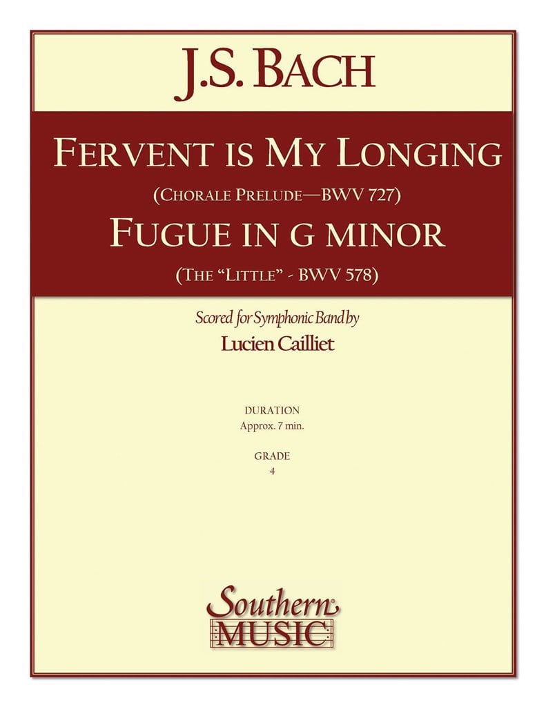 Fervent Is My Longing/ Fugue In G Minor